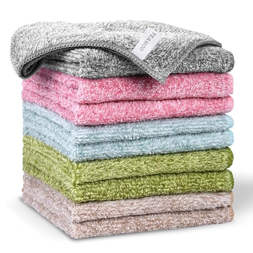 10 Pack Premium Washcloths - Soft, Highly Absorbent Fingertip Towels