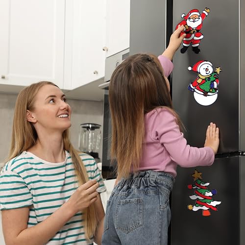 12 Pack Christmas Window Clings Stickers for Glass Indoor Holiday Decor