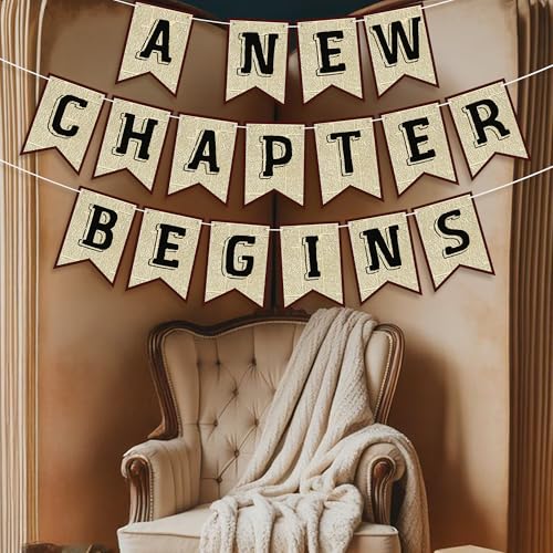 Vintage Book Chapter Begins Party Banners - 3PCS Garlands