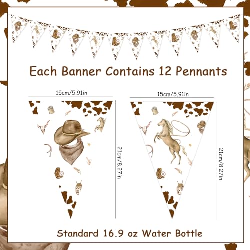 Cowboy Pennant Banner - Western Party Decoration for Birthdays