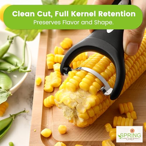 Spring Chef Stainless Steel Corn Peeler Tool - Black, 1 Pack