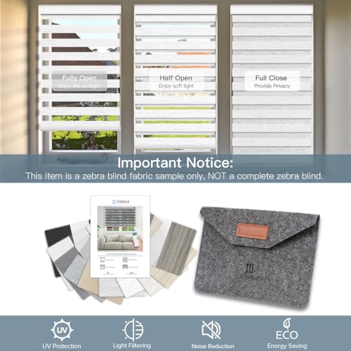 Tokblind Dual Layer Sheer Roller Shade Fabric Sample