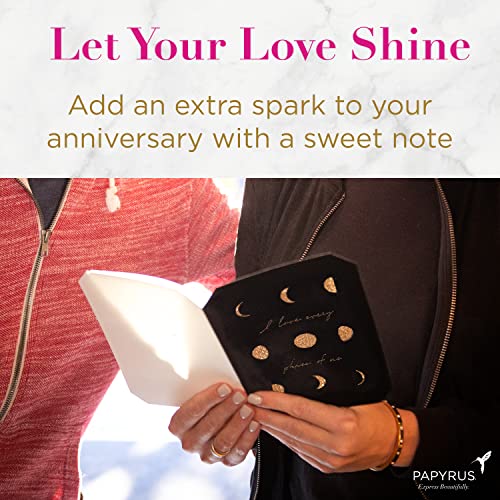 Papyrus Anniversary Card You + Me Heart with Eiffel Tower Design