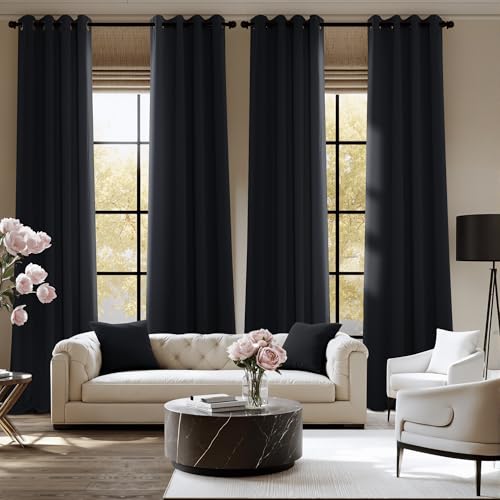 NICETOWN 95-Inch Blackout Curtains - Thermal Insulated Grommet Drapes
