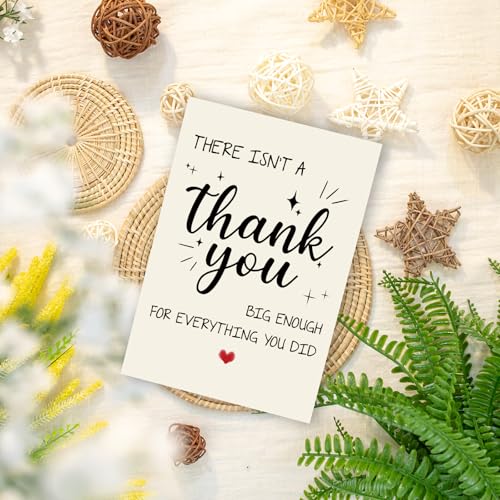 Funny Thank You Card with Envelope for Him & Her - Gratitude Gift