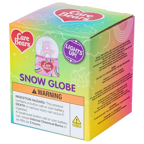 Cheer Bear Light Up Snow Globe by Silver Buffalo - 45mm