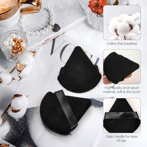 Flytianmy 9-Piece Triangle Makeup Powder Puffs for Face and Body