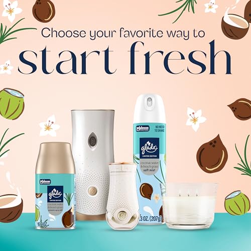 Glade Automatic Spray Refill - Coconut Water & Beach Grass, 6.2 Oz