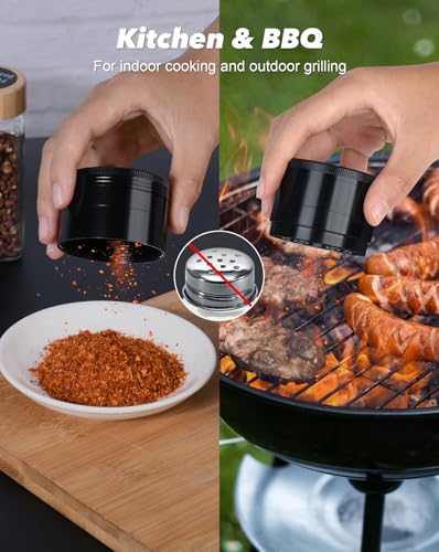 Awanso 2.5" Zinc Alloy Chili Spice Grinder, Durable Screen-Free Kitchen Tool