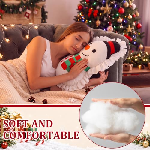 Snowman Fleece Pillow Craft Kit - No-Sew DIY Holiday Decorations for Kids