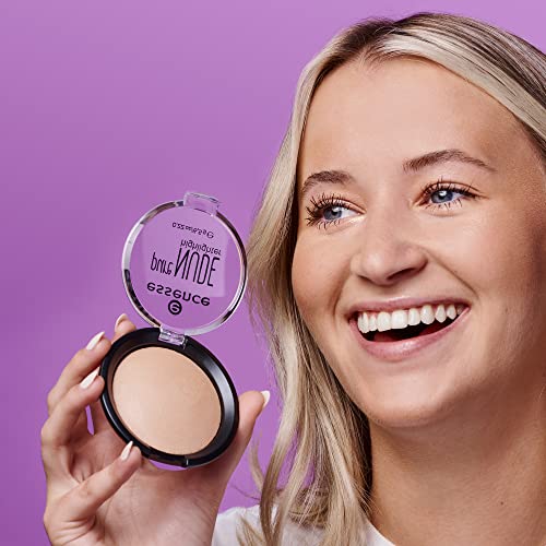Essence Pure Nude Baked Powder Highlighter - Natural Radiance Face Glow