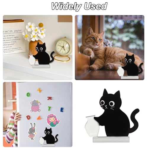 4Pcs Acrylic Cat Whisker Organizer Magnets - Cute Keepsake Decor