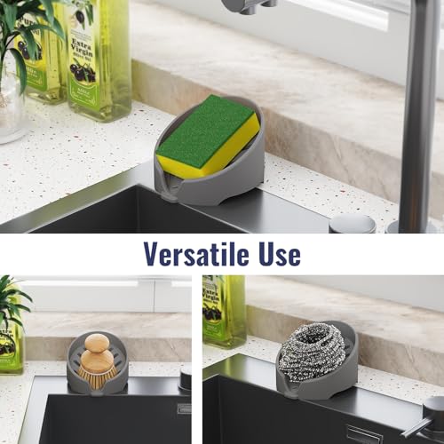 NiHome Silicone Soap Dish with Drainage for Kitchen & Bathroom