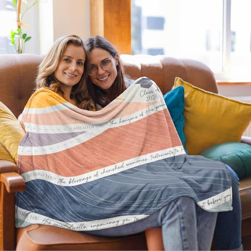 Graduation Blanket 2026 Abstract Faith Throw 50x60 Inch Christian Gift for Women