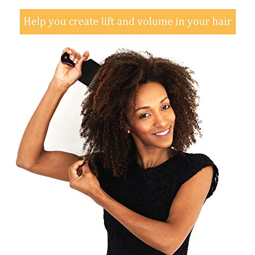 Yaomiao 6-Piece Plastic Afro Hair Combs, 6.5-Inch Styling Tool