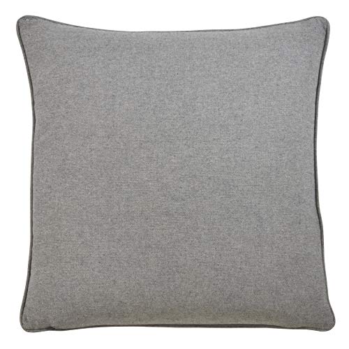 18x18 Holiday Plaid Christmas Truck Pillow with Down Filling - Grey