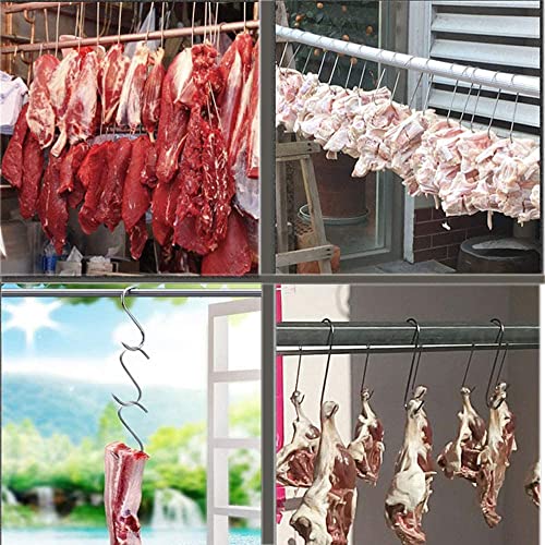 304 Stainless Steel Meat Hooks - 20Pcs Butcher Smoking Hooks