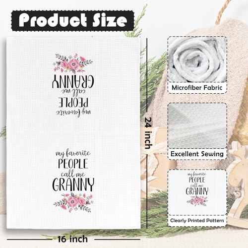 Grandma Kitchen Towel - Rustic Absorbent Dishcloth for Granny Gifts 16x24