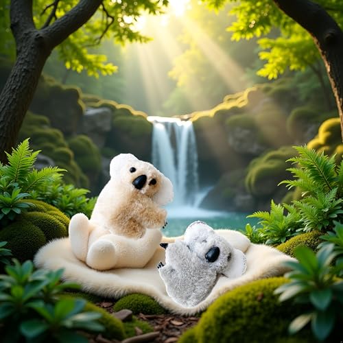 Myuiao Plush Koala Hair Clips Small Stuffed Animal Hair Barrettes