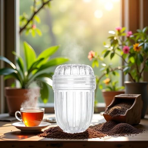 Clear Tea Infuser Ball - Durable Plastic Mesh Strainer for Loose Tea