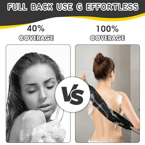 Sibba 3-Piece Exfoliating Body Scrubber & Bath Glove Set