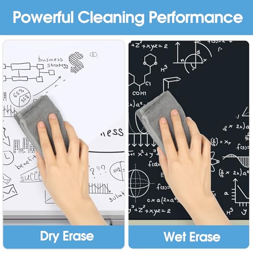 MaxGear Magnetic Microfiber Cleaning Cloths - 4 Pack for Whiteboards