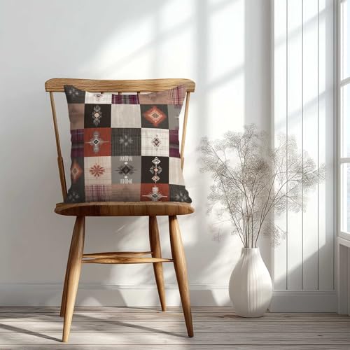 Southwestern Geometric Throw Pillow Covers - Set of 2, 18x18