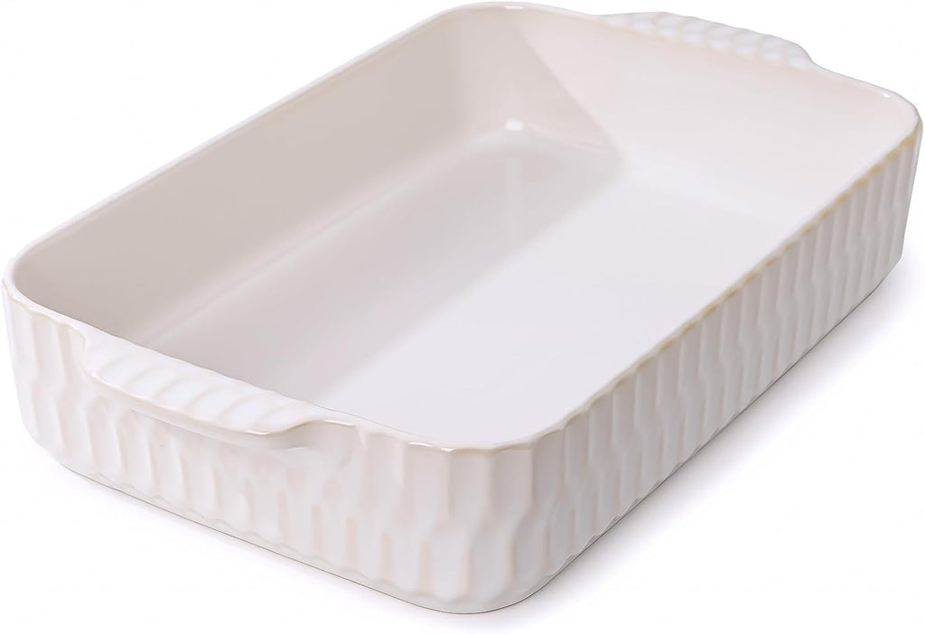 Regine Switzerland 4.7QT Casserole Dish - Large 9x13” Ceramic Lasagna Pan with Handles | Perfect for Baking and Gifts