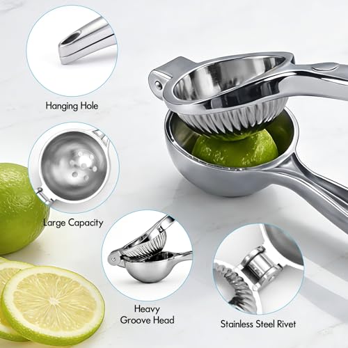 COKORA Heavy Duty Lemon Squeezer - Manual Metal Juicer for Citrus