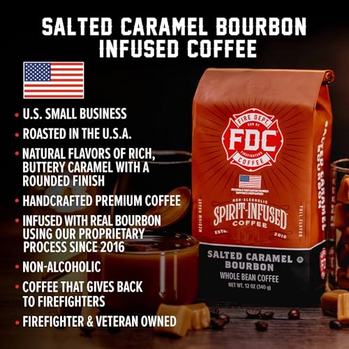 Salted Caramel Bourbon Ground Coffee - Veteran Owned, 12 oz (Pack of 2)