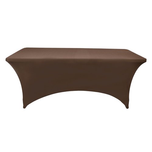 ZarzaaSik 6-Pack 6ft Spandex Table Covers for Rectangle Standard Folding Tables - Wrinkle Resistant Stretch Tablecloths - Ultimate Fitted Table Protector for Parties, Trade Shows, Wedding