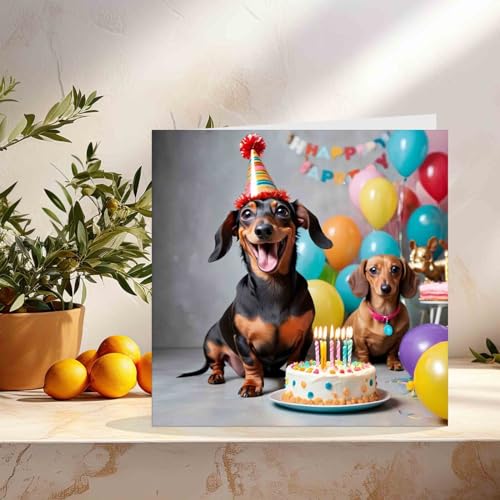 Dachshund Birthday Card | Premium Eco-Friendly Greeting Card 145mm