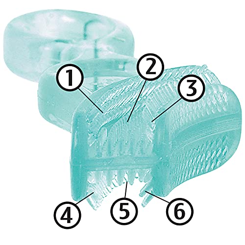 Brilliant Baby Teether Toothbrush, Silicone Bristles for 4+ Months