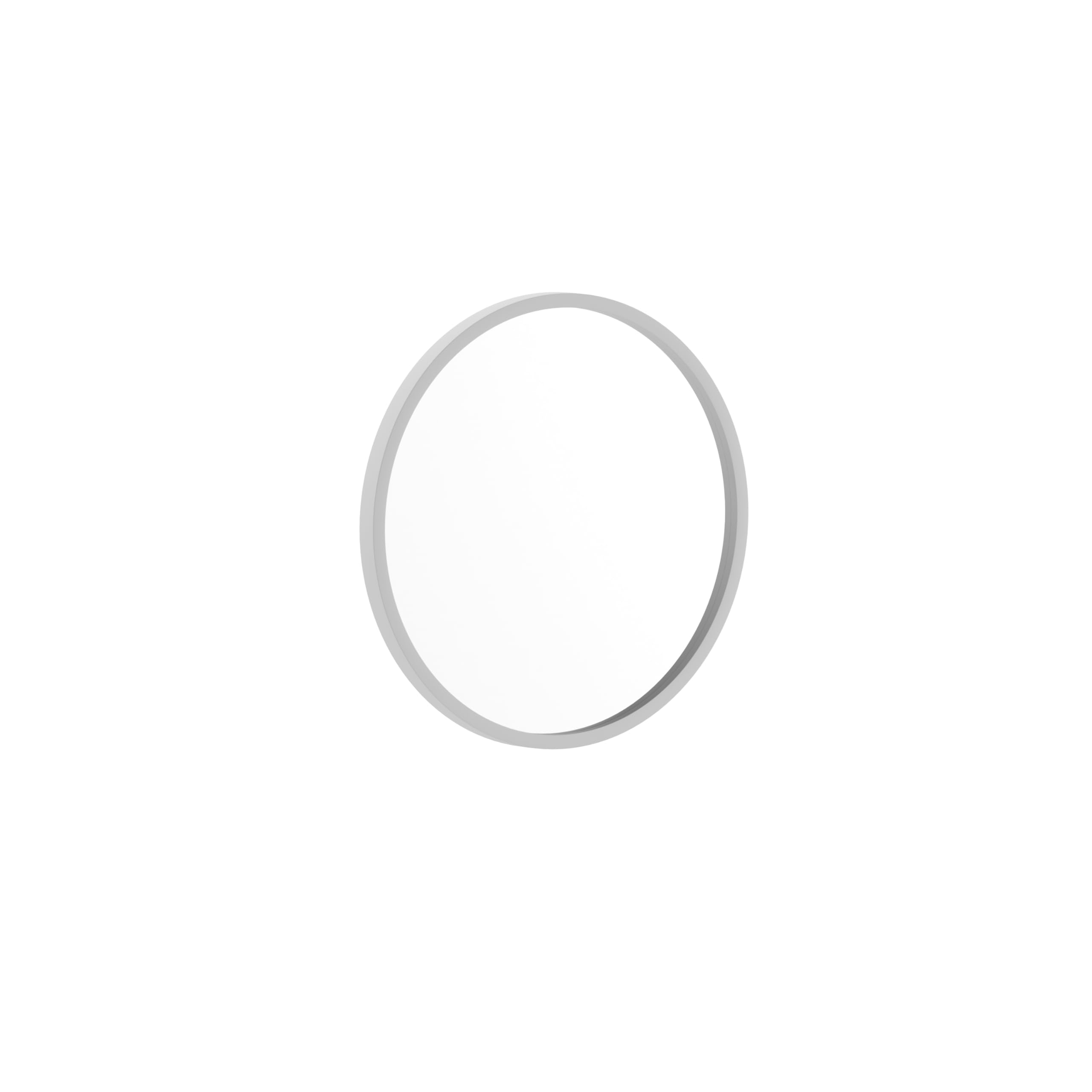 Flash Furniture Julianne Large Round Wall Mirror - Silver Circle Accent Mirror - 16" Vanity Mirror - for Bathroom, Vanity, Entryway, Dining Room, & Living Room