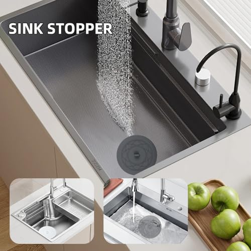 6-Inch Silicone Bathtub Drain Stopper - 2PCS Hair Catcher
