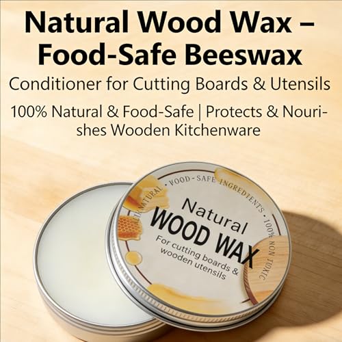 Natural Wood Wax for Cutting Boards & Kitchen Utensils - 2.82 oz