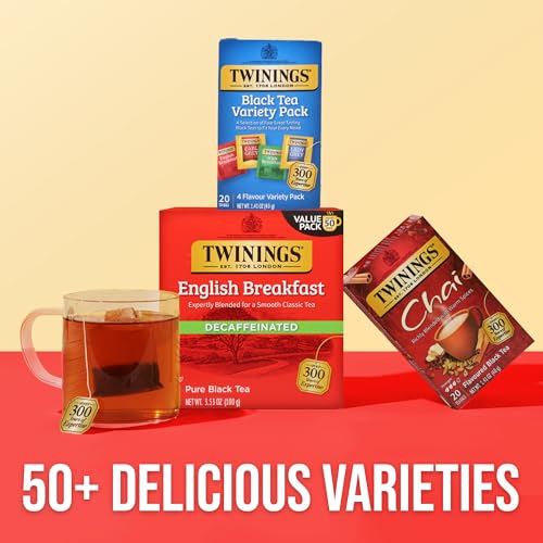 Twinings Variety Pack Black Tea Bags - 20 Count, Includes English Breakfast, Earl Grey, Irish & Lady Grey, Caffeinated, Hot or Iced - Variation: Pack of 1