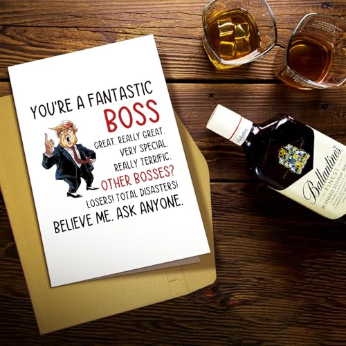 Trump Boss Day Greeting Card - Funny Boss Appreciation Card
