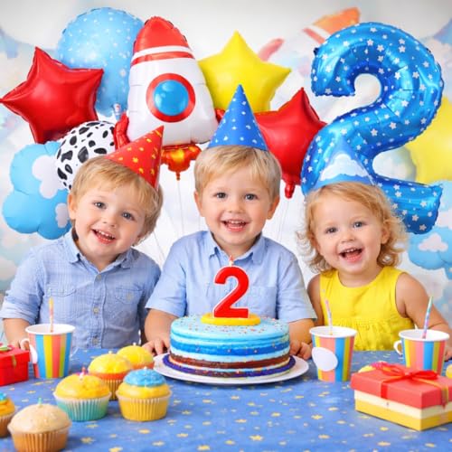 Toy Themed 2nd Birthday Balloon Set - Two Infinity and Beyond Party Decor