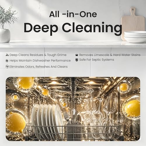 Botare Dishwasher Cleaning Tablets - 30 Pack Lemon Scented