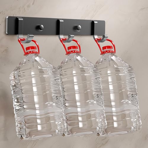 Heavy Duty Wall Mounted Coat Rack - Versatile Storage Hooks
