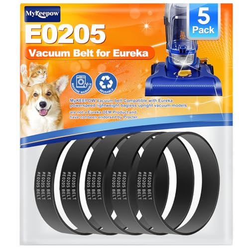 E0205 Replacement Vacuum Belt for Eureka PowerSpeed - 5 Pack