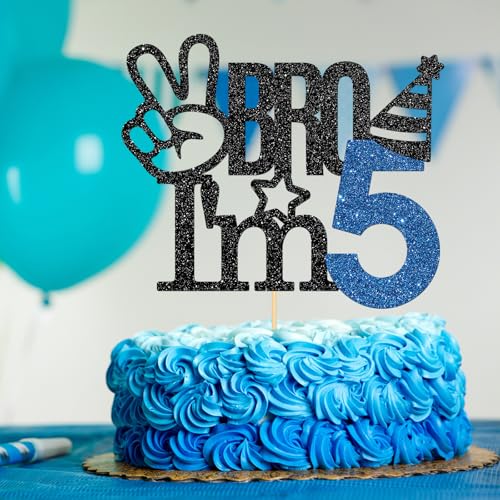 5th Birthday Cake Topper - Big Brother Celebration Decoration