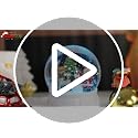 Christmas Snow Globe with Santa and Snowman - Musical & Color Changing LED Water Globe - Variation: Santa Snowman
