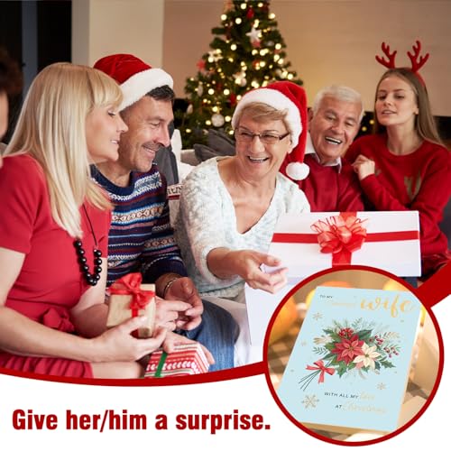 Romantic Christmas Card for Wife - Sweet Holiday Greeting from Husband