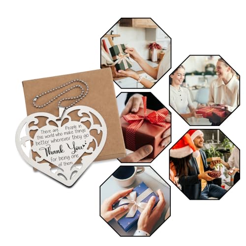 Thank You Stainless Steel Heart Ornament – Appreciation Gift