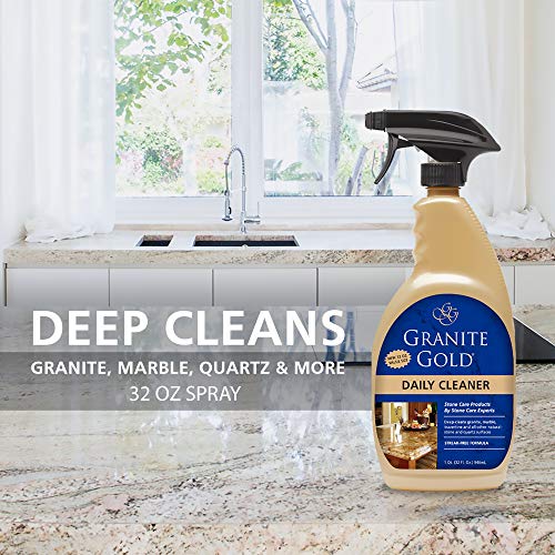 Granite Gold Daily Cleaner for Natural Stone & Quartz - 32 oz (Pack of 2)