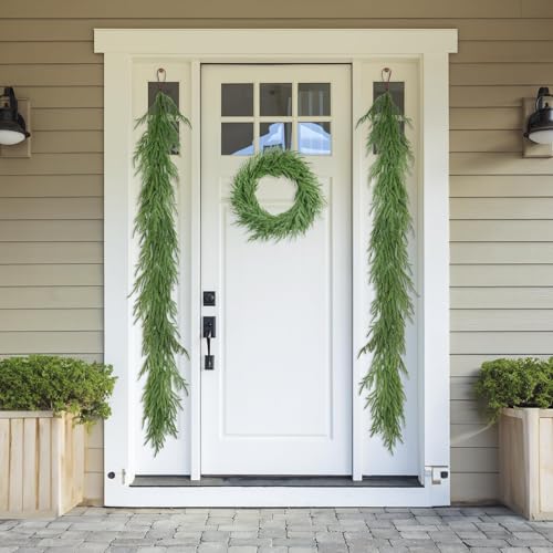 6FT Real Touch Artificial Christmas Garland for Indoor Outdoor Decor - Norfolk Pine