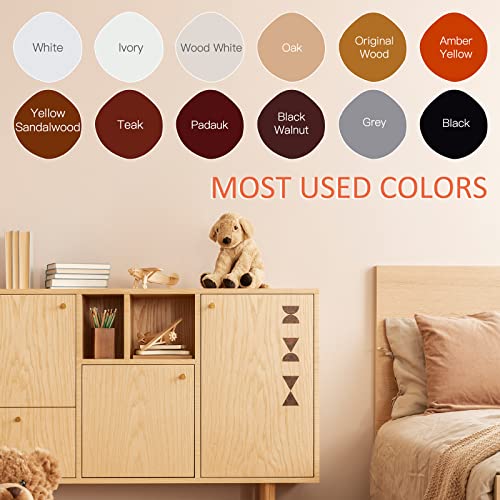 SEISSO Wood Scratch Repair Kit - 12 Color Filler Putty for Furniture