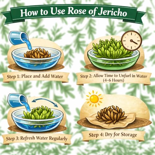 11-Pack Rose of Jericho Resurrection Plants - 1-2 Inch Dried Ferns for Home Decor